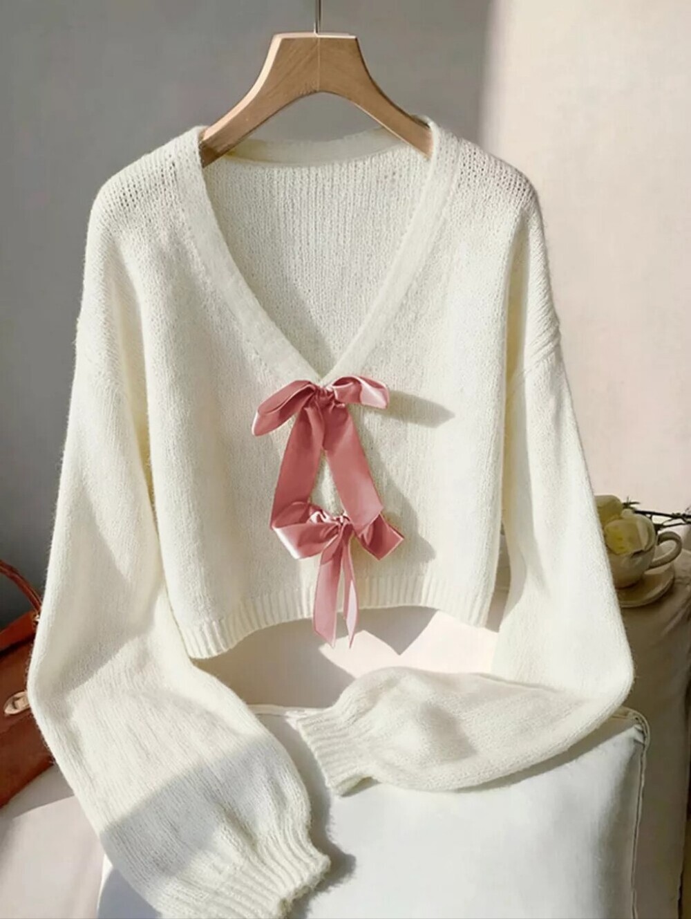 Floral Applique Boat Neck Sweatshirt - Picture 2 of 9